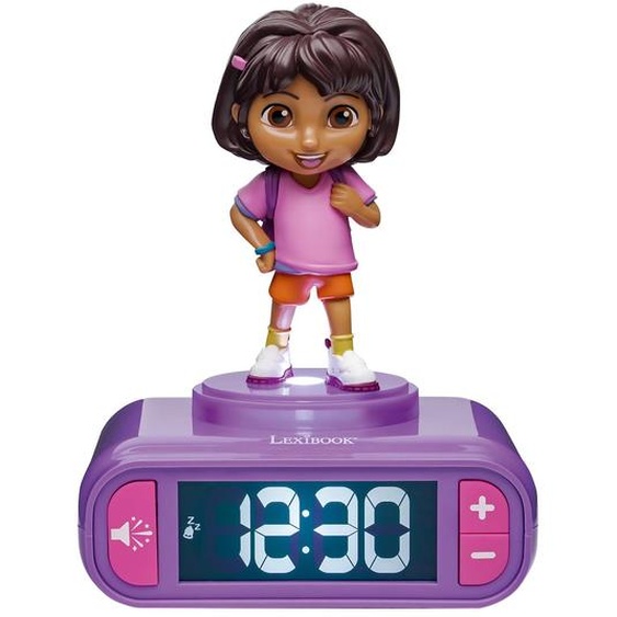 Réveil - Veilleuse Dora Avec Effets Sonores Multicolore