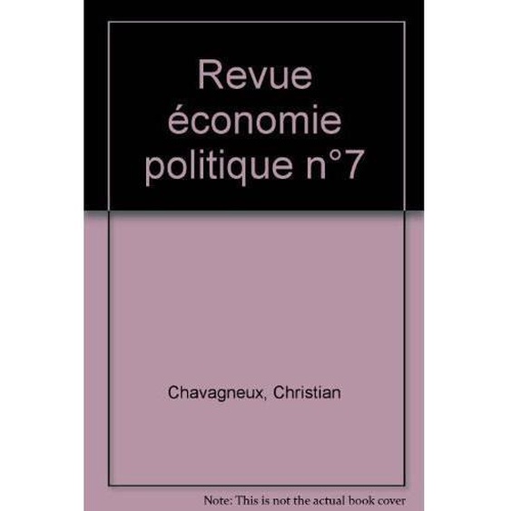 Revue économie politique n°7