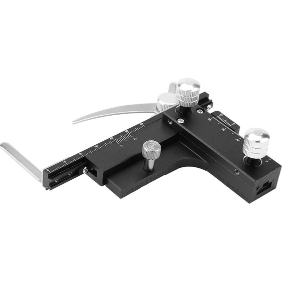 Rgle mobile pour pied  coulisse, table mcanique X-Y, remplacement en alliage daluminium, installation simple pour les accessoires de microscope