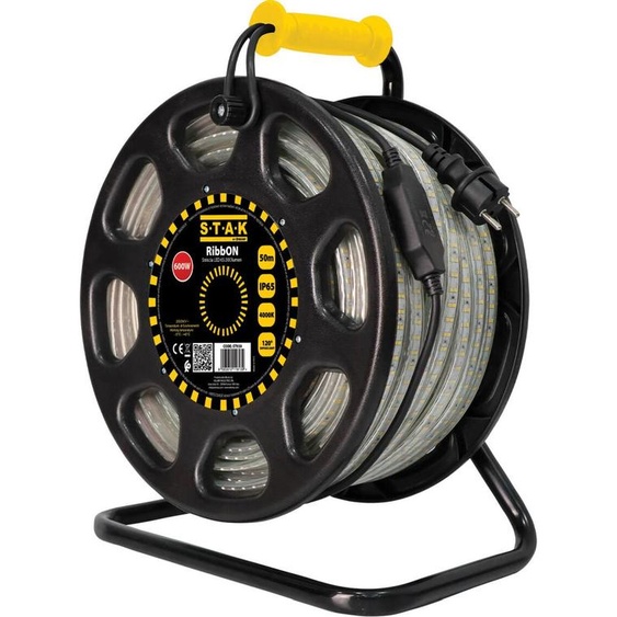 Ribbon 50m : Bandeau LED IP65, 65 000 lumens. Avec enrouleur STAK - VELAMP - ST950