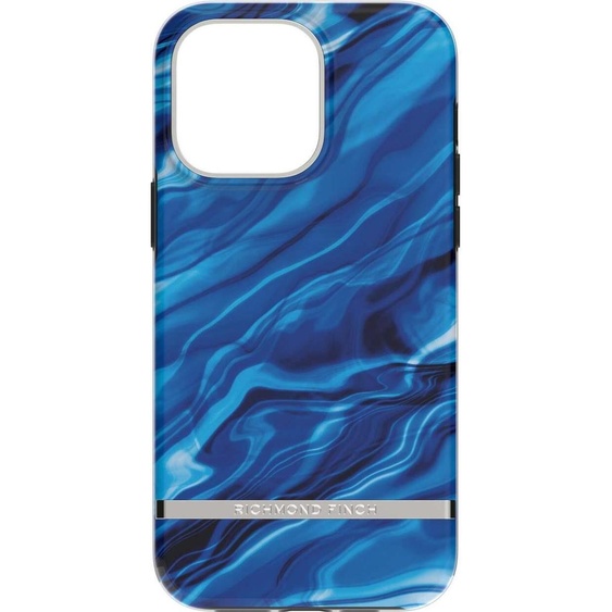 Richmond & Finch Blue Waves pour iPhone 14 Pro Max - bleu