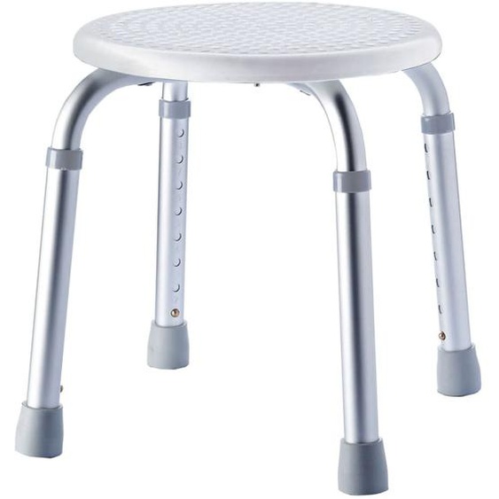 RIDDER Tabouret de salle de bain rond Blanc 110 kg A00603101