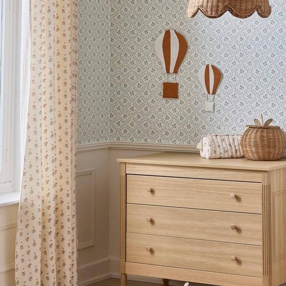 Rideau À Nouettes En Gaze De Coton Imprimé Bianca