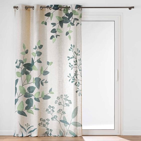 Rideau À Œillets, Imprimé Feuillage -