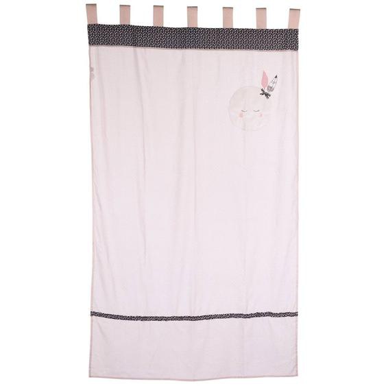 Rideau À Pattes En Coton - Miss Fleur De Lune Rose