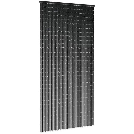 Rideau anti-insectes gris foncé 100x220 cm bambou