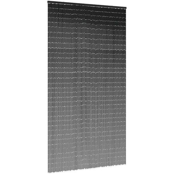 Rideau anti-insectes gris foncé 120x220 cm bambou