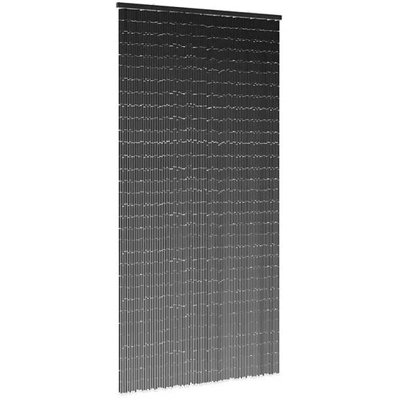 Rideau anti-insectes gris foncé 90x220 cm bambou