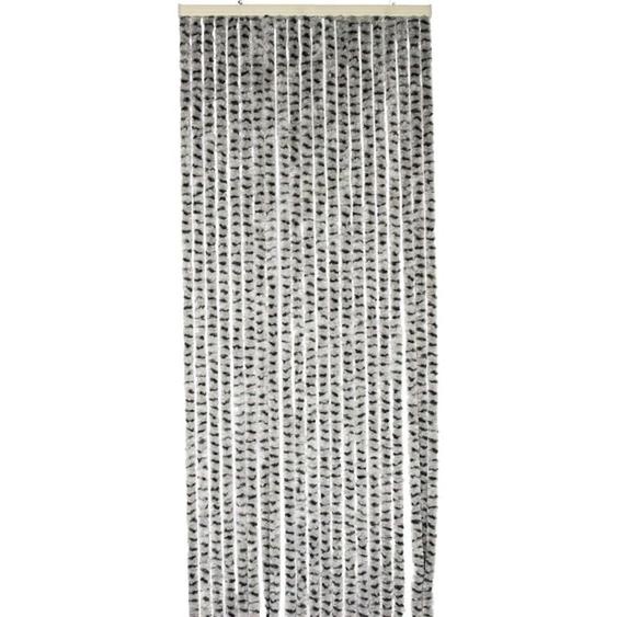 Rideau chenille gris clair et anthracite Werka Pro 90 x 220 cm