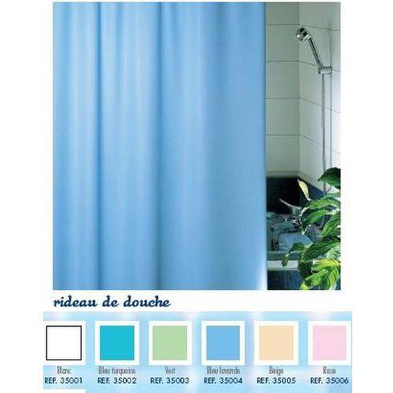 Rideau de douche ARVIX - 35001 - Vinyle - Blanc