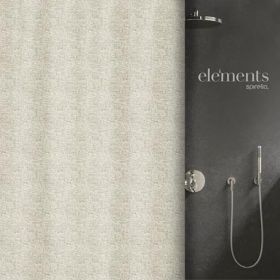 Rideau de douche - Elements by Spirella - ILO 180x200cm - Polyester - Couleur principale: Beige