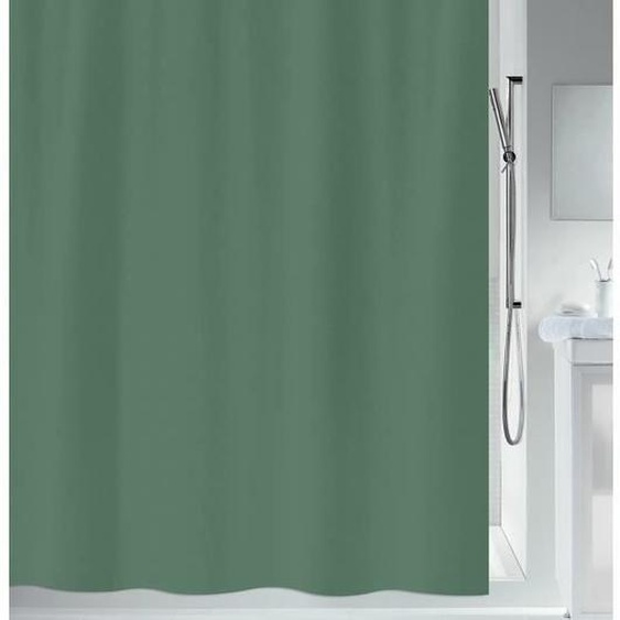 Rideau de douche en polyester Spirella PRIMO 180x180cm - Vert foncé - Anti-moisissure