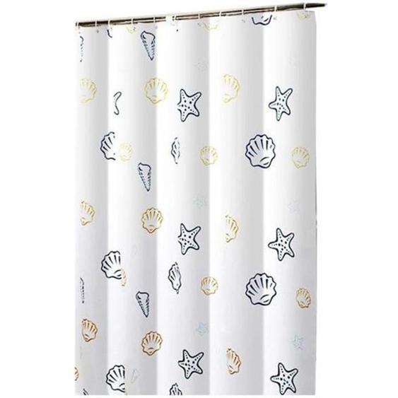 Rideau de Douche - GUOCU - Imperméable Anti-moisissure - Polyester - Bleu - Elégance - Chic