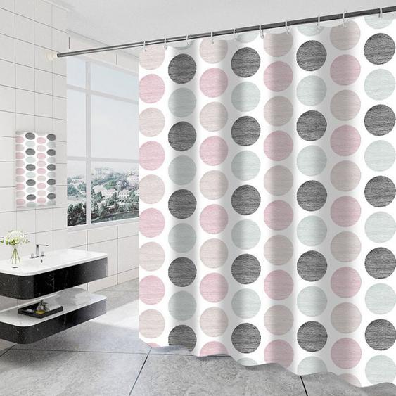 Rideau de douche imperméable, rideau de douche en polyester épaissi, rideau de séparation de douche de salle de bain, 180*200 cm
