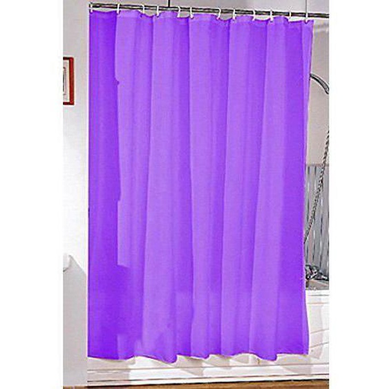 Rideau de douche - MSV - 180x200cm - Polyester - Violet - Accessoires de salle de bain