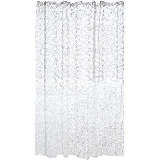 Rideau de douche - MSV - Premium Copenhague - Polyester et EVA - Blanc