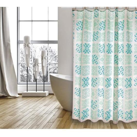 Rideau de douche - MSV - Premium Sintra Turquoise - Polyester - Anti-moisissure