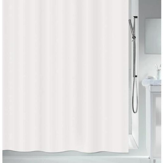 Rideau de douche - MSV - ROMANA - Blanc - Anti-moisissure - Antibactérien - Design moderne