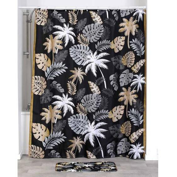 RIDEAU DE DOUCHE POLYESTER 180X200 CM - GOLD JUNGLE - Tendance