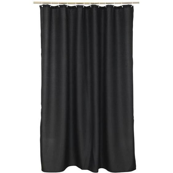 Rideau de douche - Quartz - Noir - Polyester - Style Essentiel