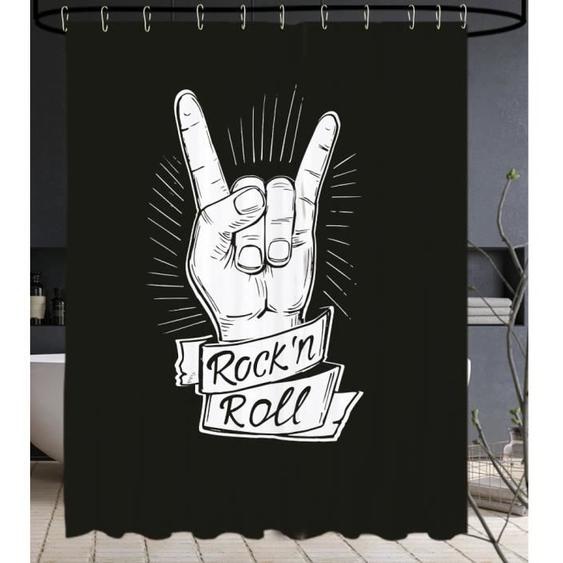 Rideau de douche Rock ’n’ Roll  180 x 200 cm