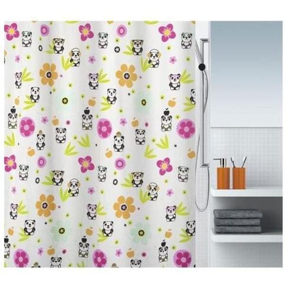 Rideau de douche - SPIRELLA - PANDA LIFE - 180x200cm - Multicolore - 100% Polyester