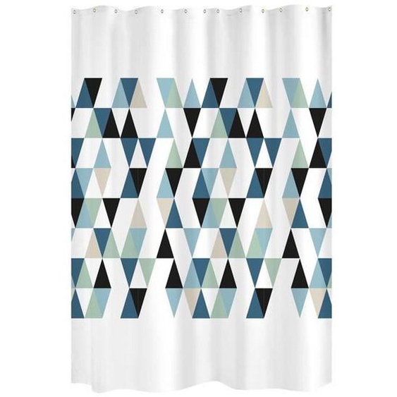 Rideau de douche - Kio - Multicouleur - 180x200 cm - Polyester - Design contemporain