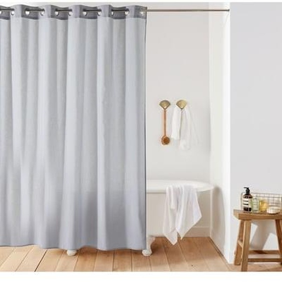 Rideau de douche uni aspect toile SCENARIO