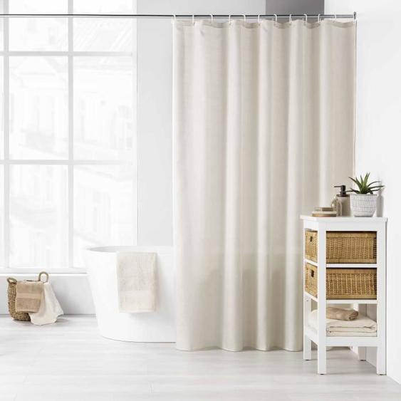 Rideau de douche - DOUCEUR DINTERIEUR - Naturel - 180x200 cm - 100% polyester - 3 coloris tendance