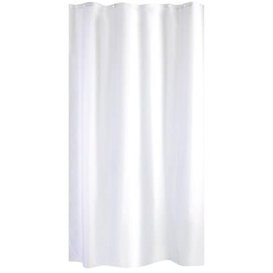 Rideau de douche uni Trendy blanc 120 X 200 cm