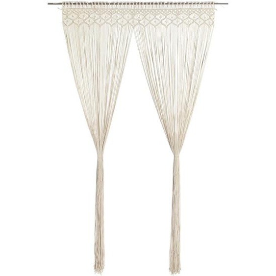 Rideau en macramé 140x240 cm Coton