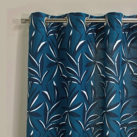 Rideau imprimé feuillage -