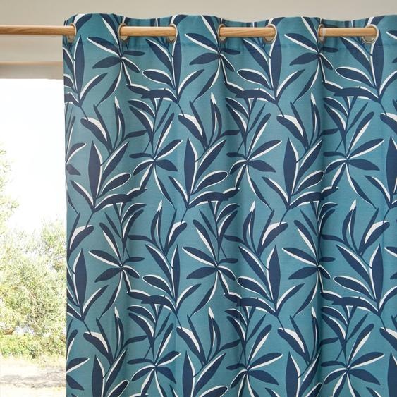 Rideau imprimé feuillage -