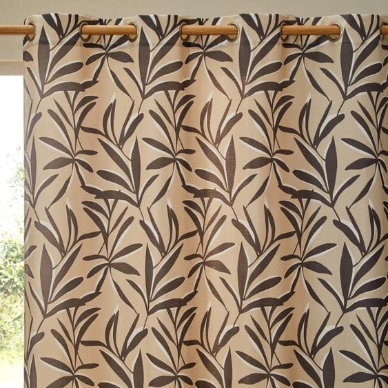Rideau imprimé feuillage -