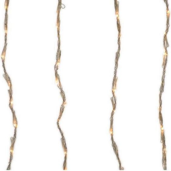 Rideau Led Balcon Usage Extérieur. Blanc Lumière Chaude. 2x1m. 220 Leds.