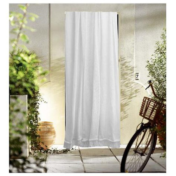 Rideau marseillais tissé Blanc (250 x 140 cm)
