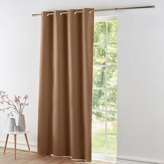 Rideau occultant bachette uni -