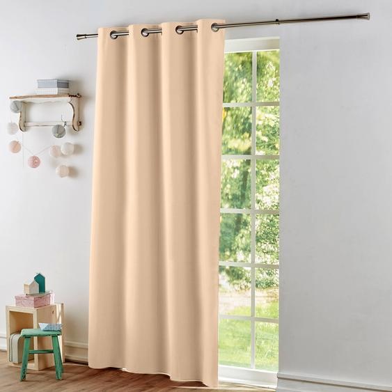 Rideau occultant bachette uni - Rideau : Largeur 135 X Hauteur 180cm - Écru - Colombine