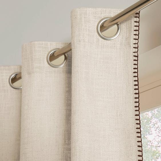 Rideau uni coton texturé -