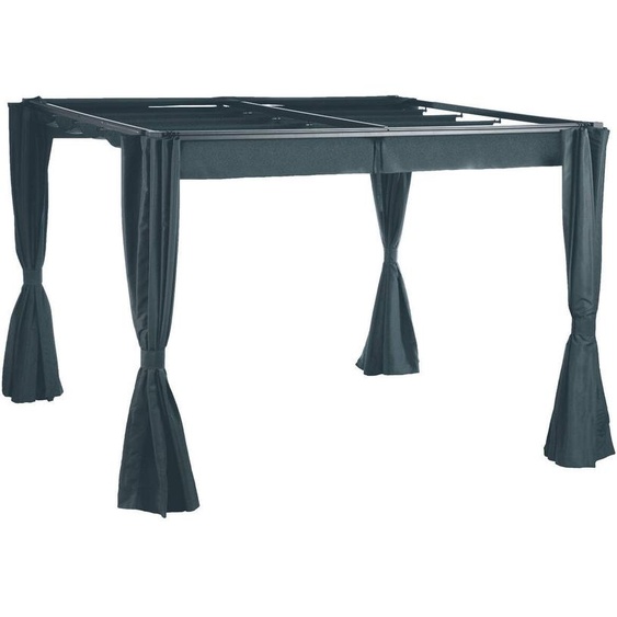 Rideaux pour tonnelle PALMEIRA Ardoise 3 x m - Polyester Hespéride