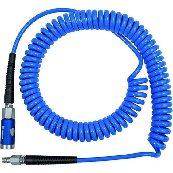 Riegler Kit de raccords de sécurité spiralés à bouton-poussoir, PU,¸ 10x6,5, 6,0 m