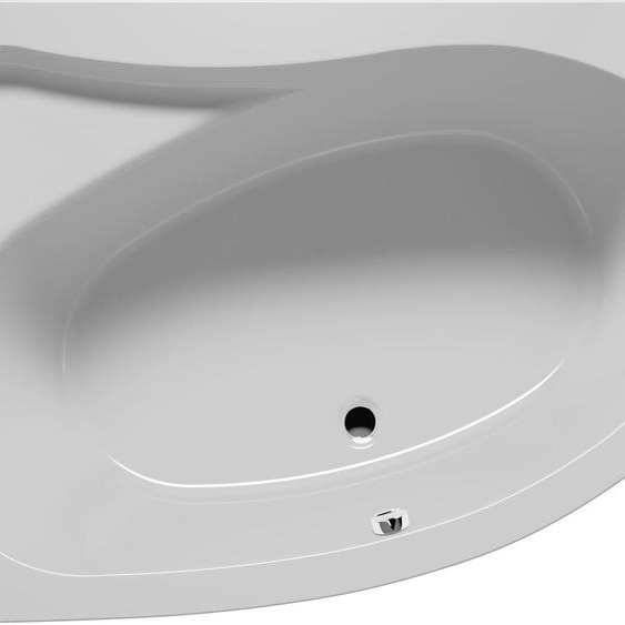 RIHO Aryl Baignoires dangle, version droite, à encastrer, 2 places, blanc, B019001005