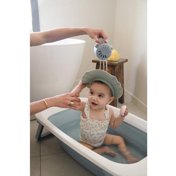 Rince Tête 2 En 1 En Silicone Gris