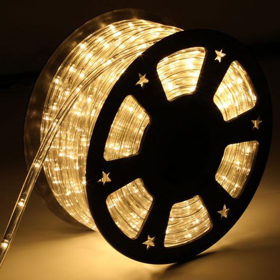Riossad Guirlande LED - 20m IP44 - Blanc Chaud, pour Jardin, Mariage, Fête, Décoration de Noël