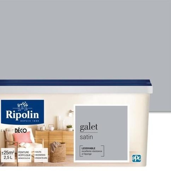 RIPOLIN All Pieces Peinture murale - Satin Pebble, 2.5L