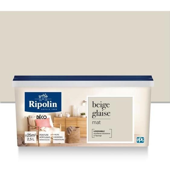 RIPOLIN Toutes pièces peinture murale, Ripolin - beige mat, 2,5 l