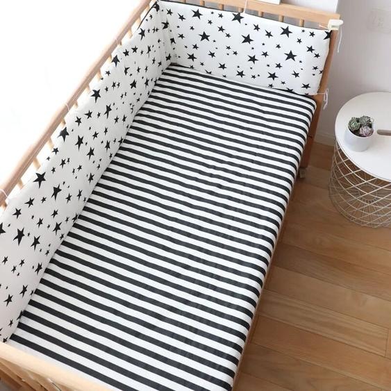 Rising Baby Pare-chocs de berceau en coton épais et doux pour bébé, 180x30cm, protection de lit pour nourrissons, coussin Anti-collision, couverture de clôture de lit pour enfants, décor de chambre