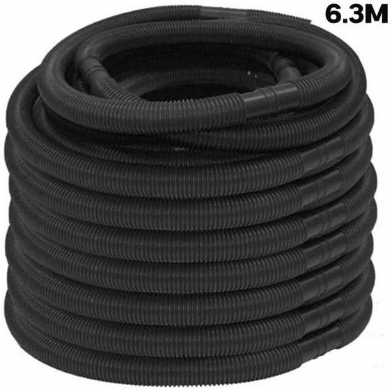 Rnemitery - Tuyau pour Piscine, Tuyau Solaire, Accessoires De Nettoyage De Tuyau Daspiration pour Piscine, Divisible Tous Les 105 cm, Noir, Diamètre