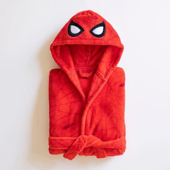 Robe de chambre enfant Spider-Man® à capuche - polaire - 2/4 Ans - Rouge - Spiderman