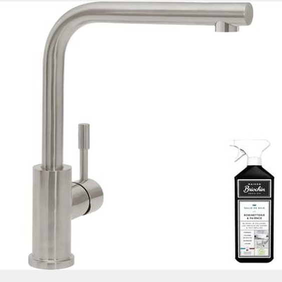 Robinet cuisine  Modern Steel acier massif + nettoyant